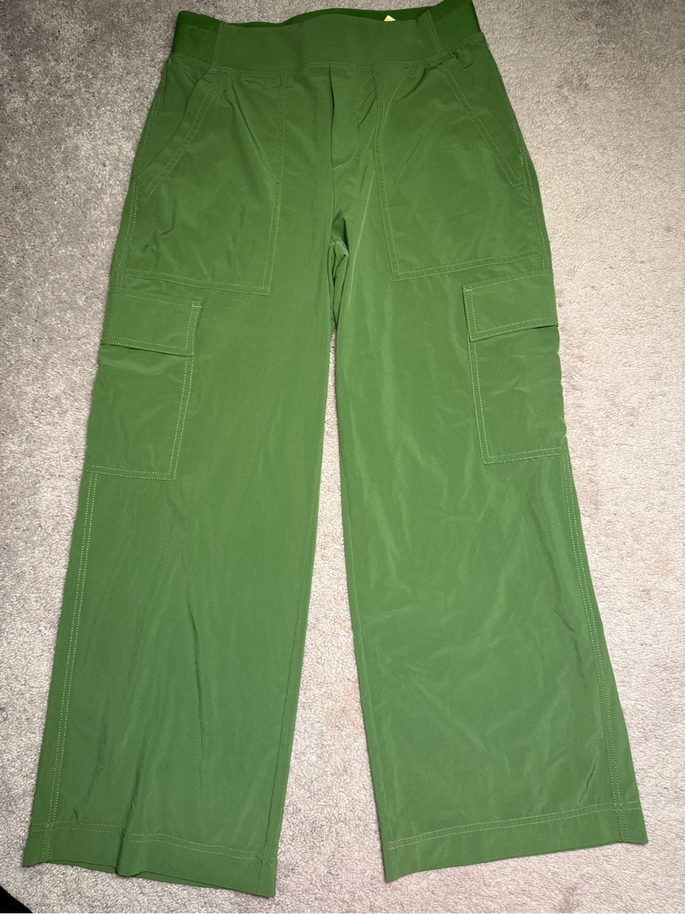 Athleta Olive Green Wide-Leg Cargo Pants